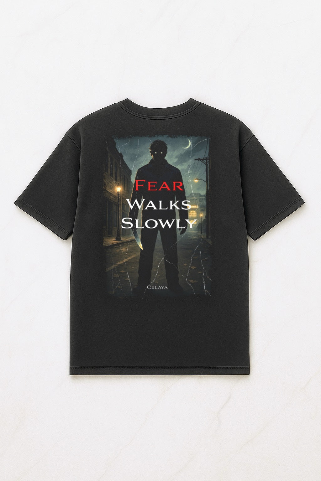 MPS.Fieldridge Tee Fear Collection “Fear Walks Slowly” Washed Grey