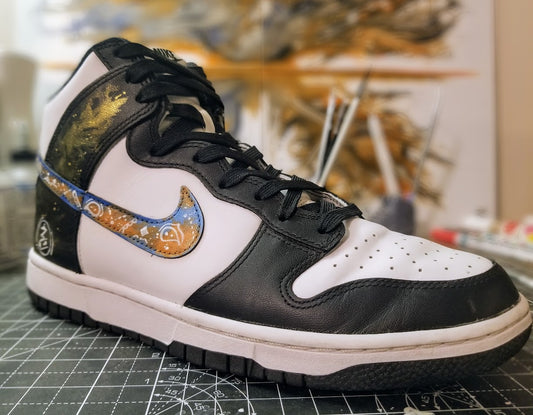 Custom Dunk High "Caos De Oro" by MBC