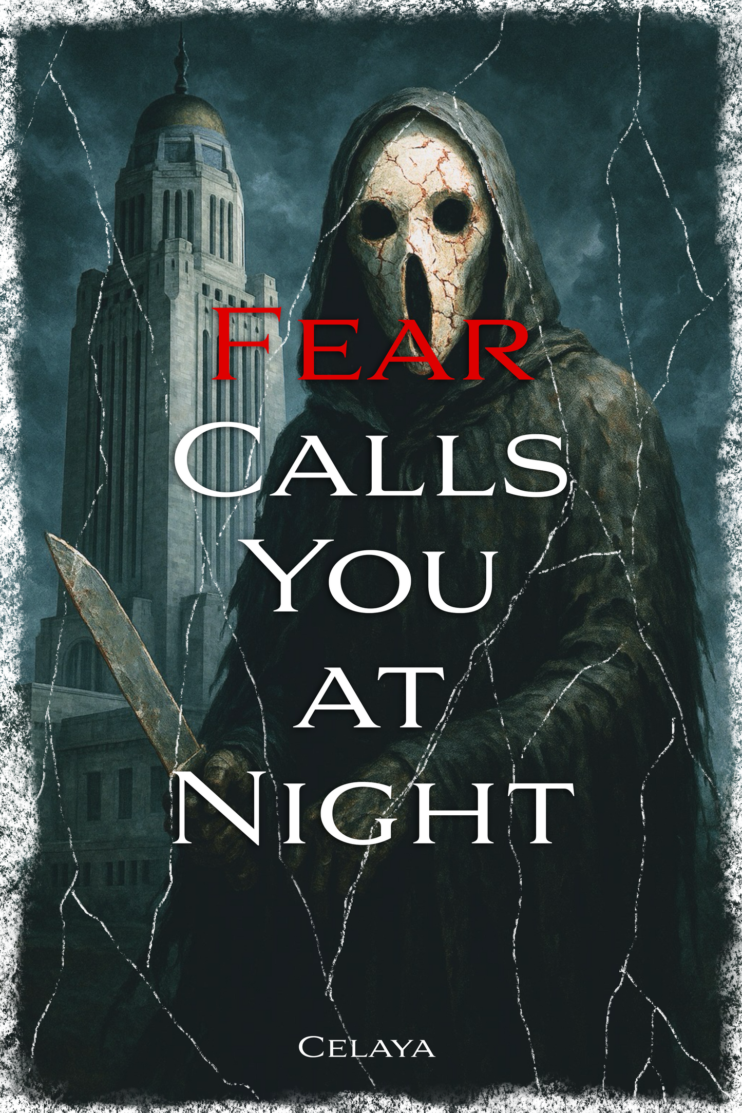 MPS.Fieldridge Tee Fear Collection "Fear Calls You At Night" Washed Grey