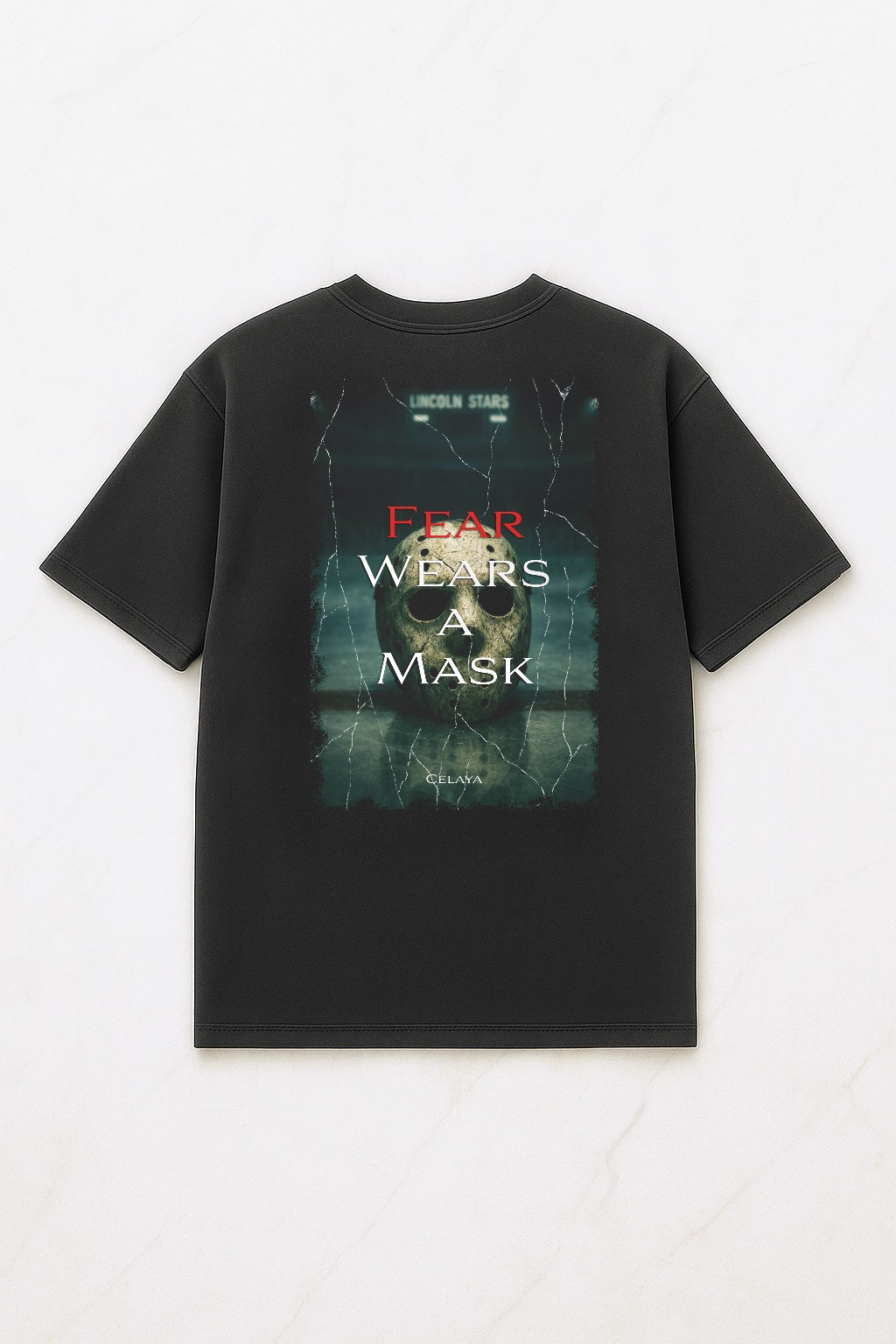 MPS.Fieldridge Tee Fear Collection “Fear Wears A Mask” Washed Grey