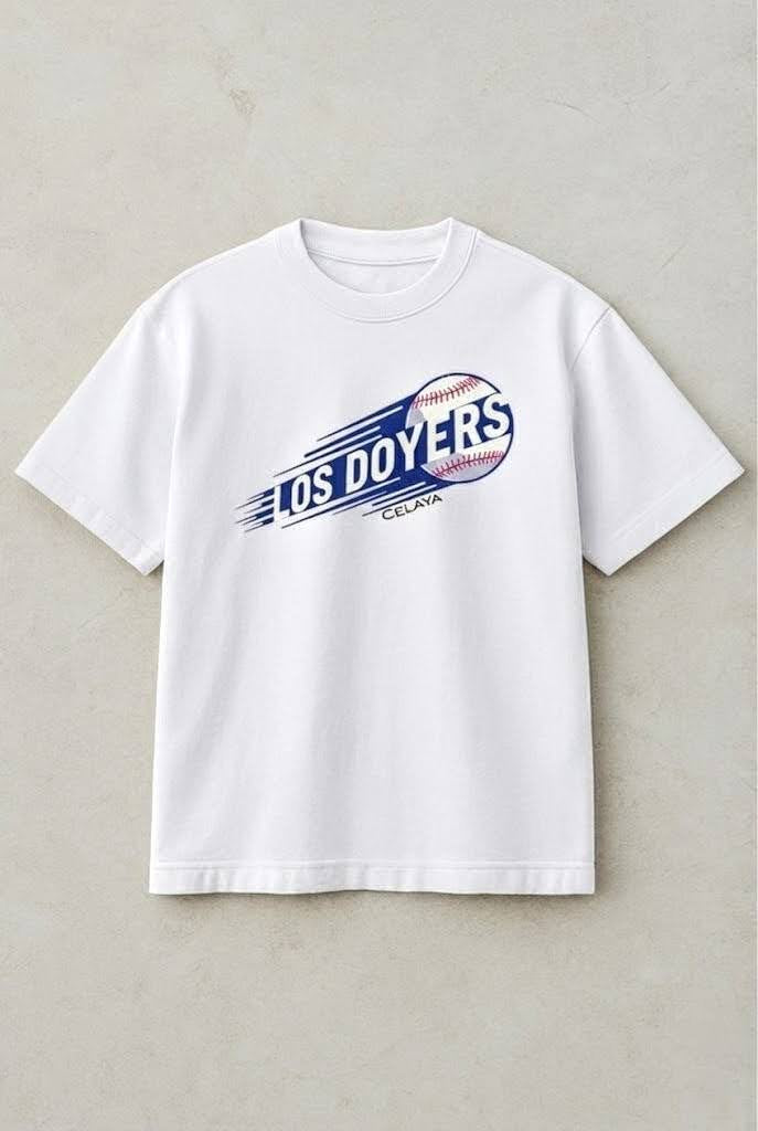 Celaya.Fieldridge “Los Doyers BSBLL” White Tee