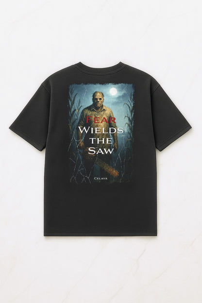 MPS.Fieldridge Tee Fear Collection “Fear Wields The Saw” Washed Grey