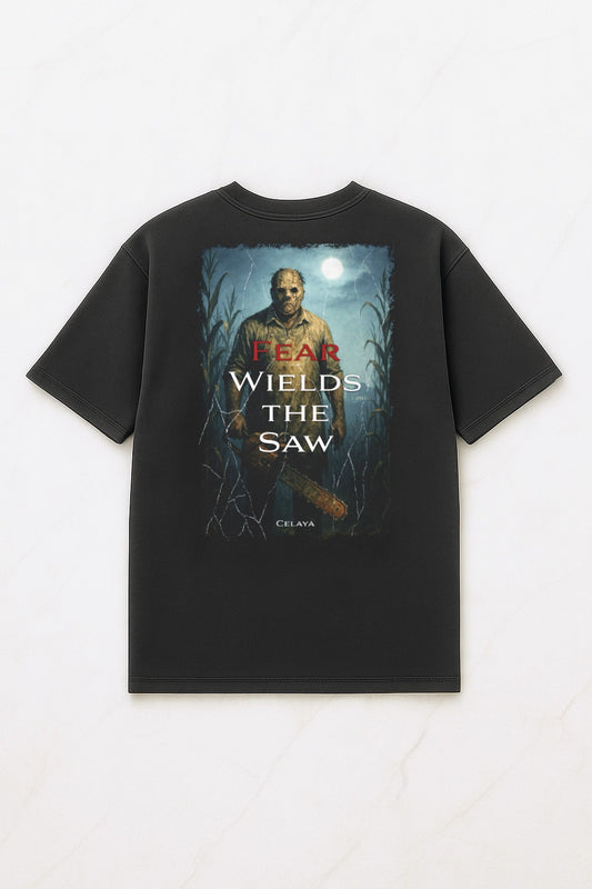 MPS.Fieldridge Tee Fear Collection “Fear Wields The Saw” Washed Grey