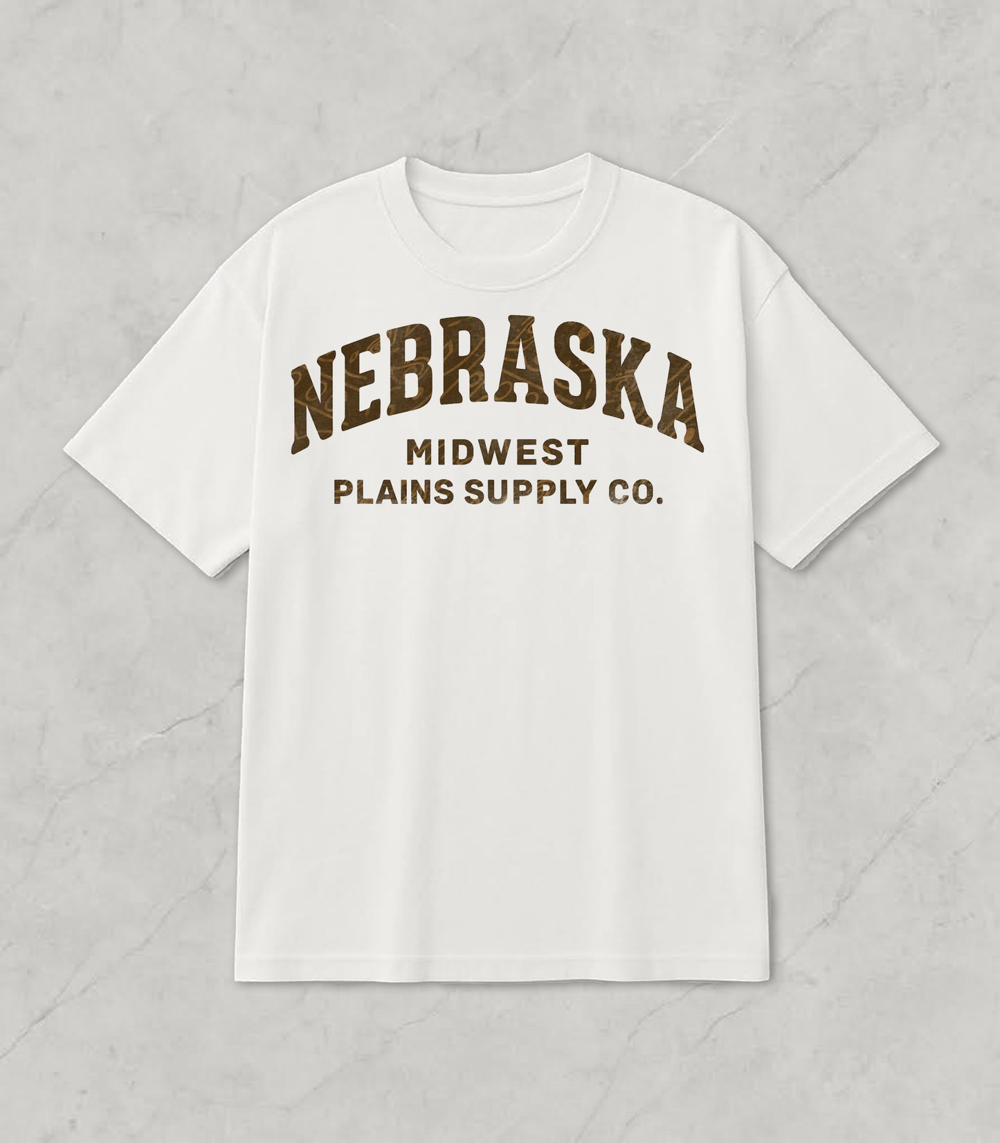 MPS.Cornbelt White Mesa Tee “NE MPS”