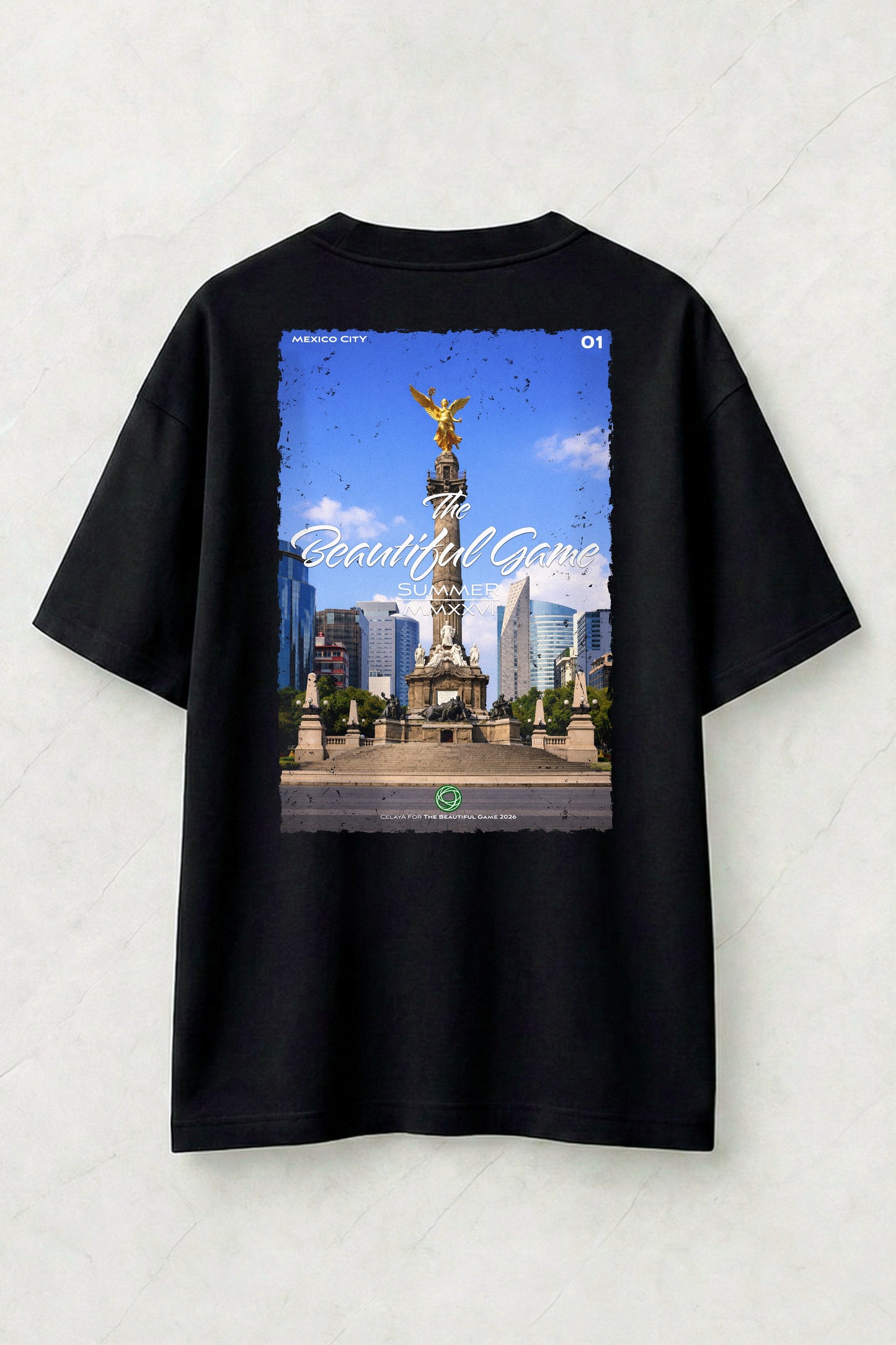 Celaya.Terra "TBG Mexico City" Black Tee